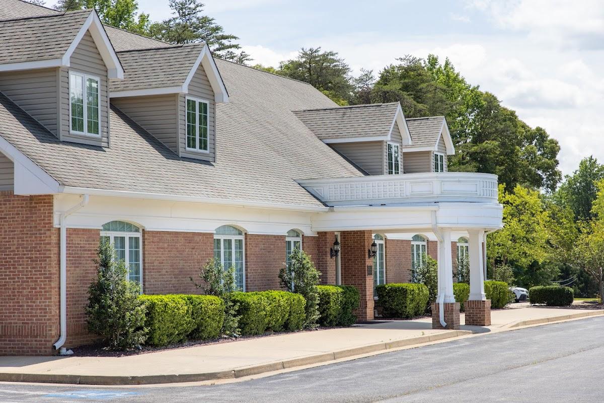 Rausch Funeral Home building in Lusby, Maryland