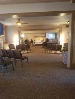 Moster Mortuary building in Rushville, Indiana