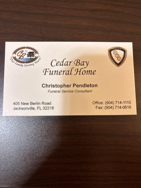 Cedar Bay Funeral Home in Jacksonville Florida