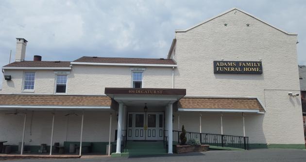 Adams Family Funeral Home in Cumberland Maryland