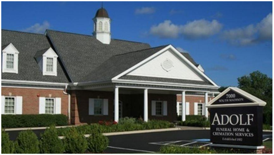 Adolf Funeral Home & Cremation Services building in Willowbrook, Illinois
