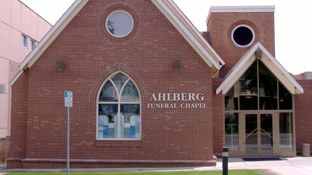 Ahlberg Funeral Chapel and Crematory building in Longmont, Colorado