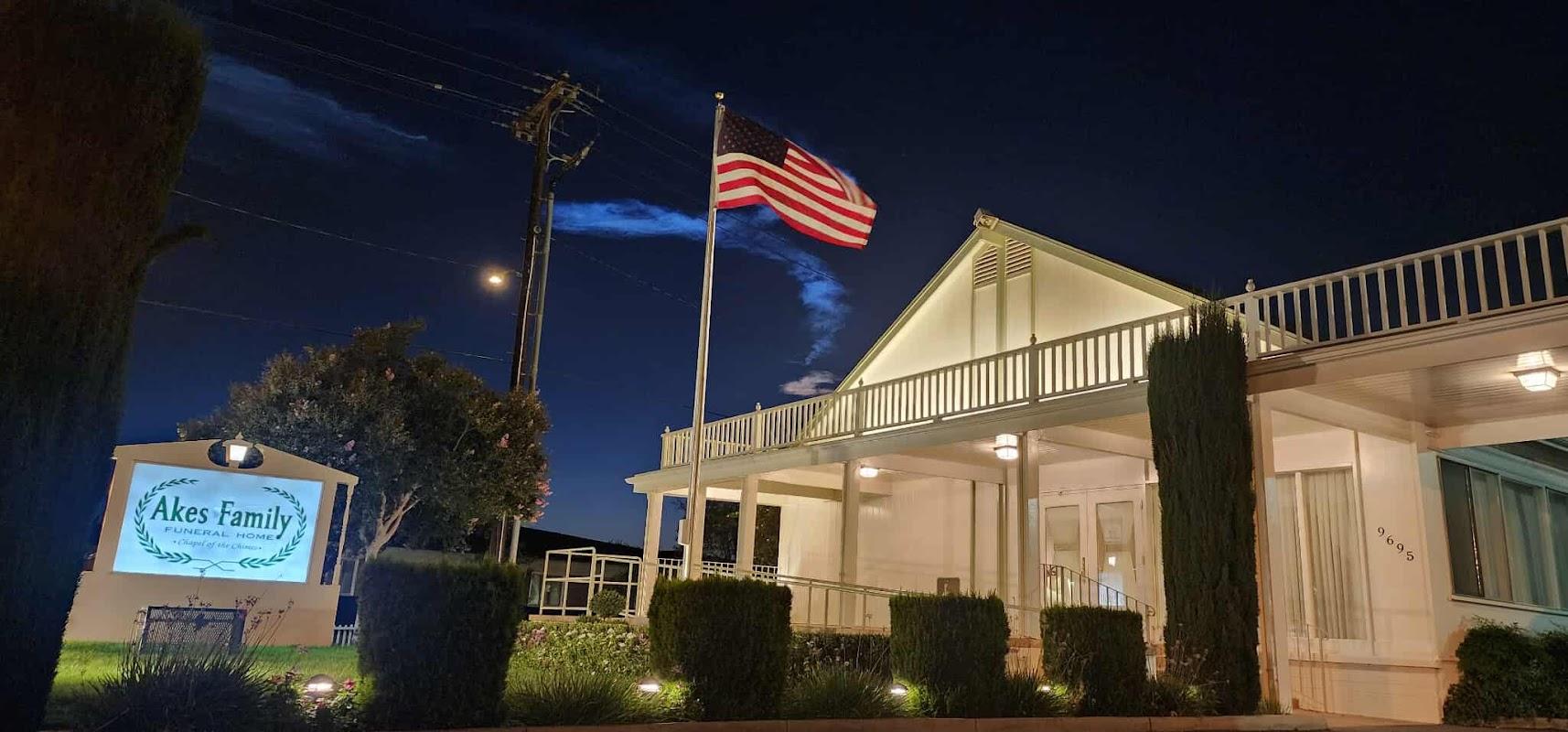 Akes Family Funeral Home building in Riverside, California