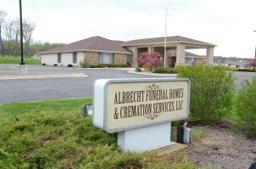 Albrecht Funeral Homes & Cremation Services building in Edgerton, Wisconsin