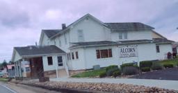 Alcorn Funeral Home building in Hawthorn, Pennsylvania
