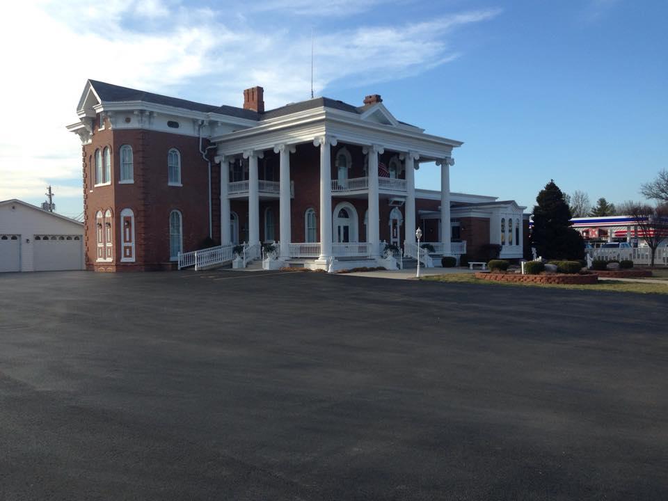 Allen and Sutton Funeral Home building in Fillmore, Illinois