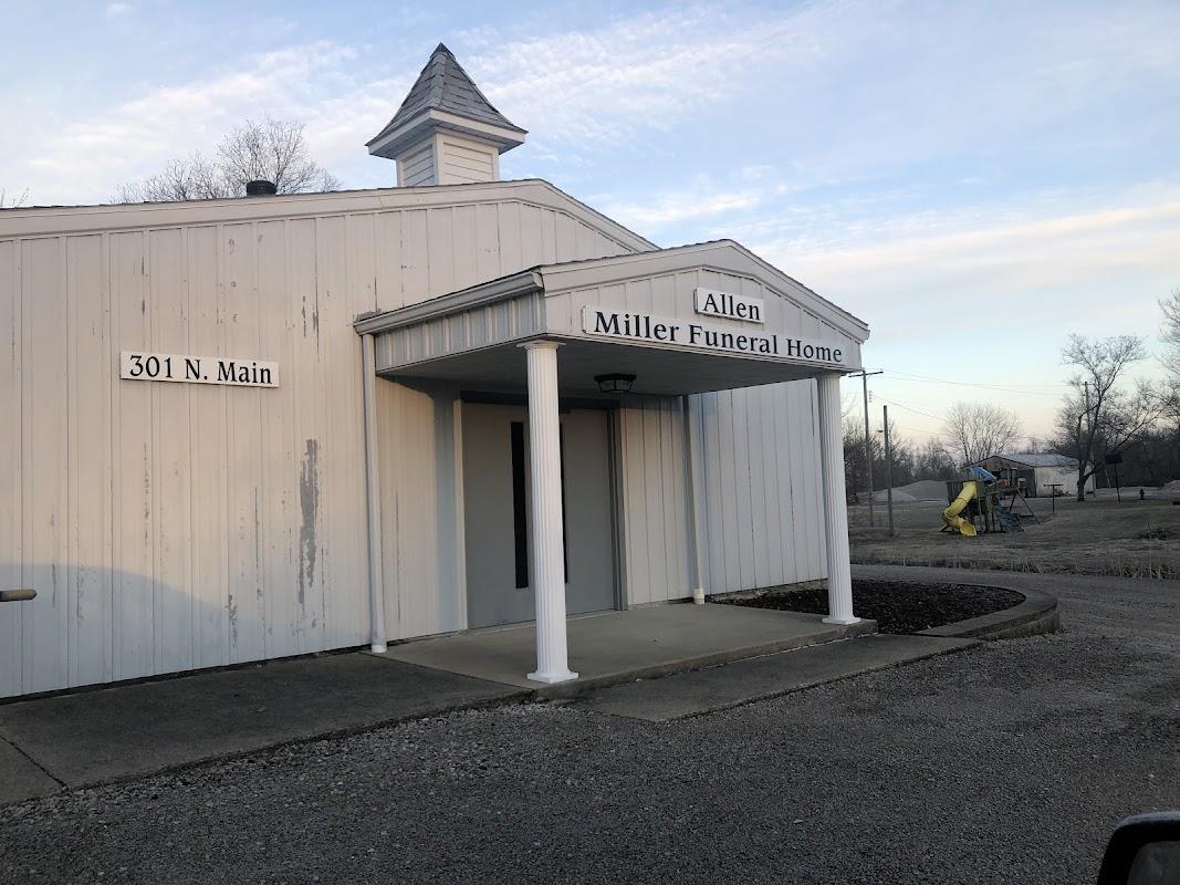 Allen & Miller Funeral Homes building in Fillmore, Illinois