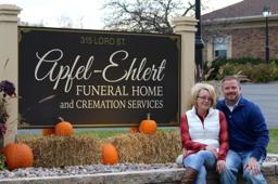 Apfel-Ehlert Funeral Home building in Edgerton, Wisconsin