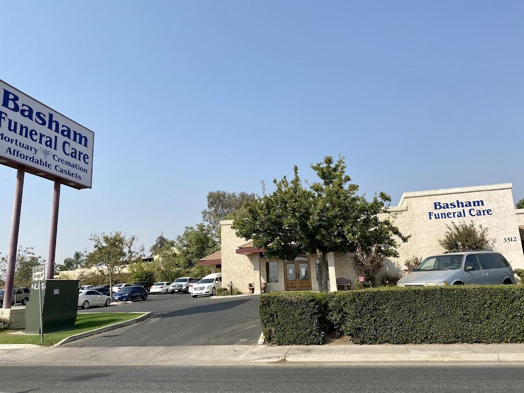 Basham Funeral Care building in Bakersfield, California