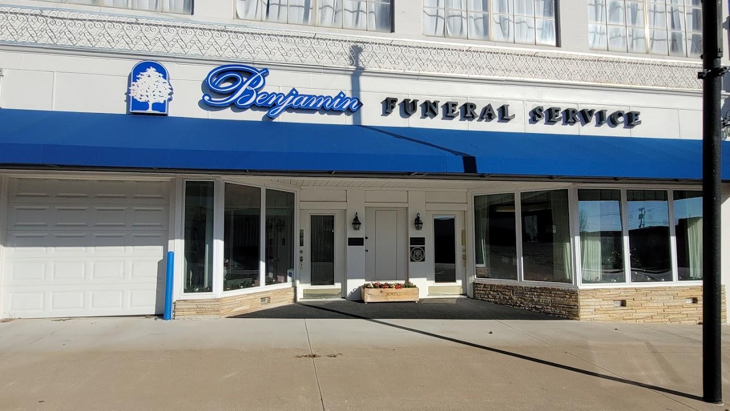 Benjamin Funeral Service building in Nowata, Oklahoma