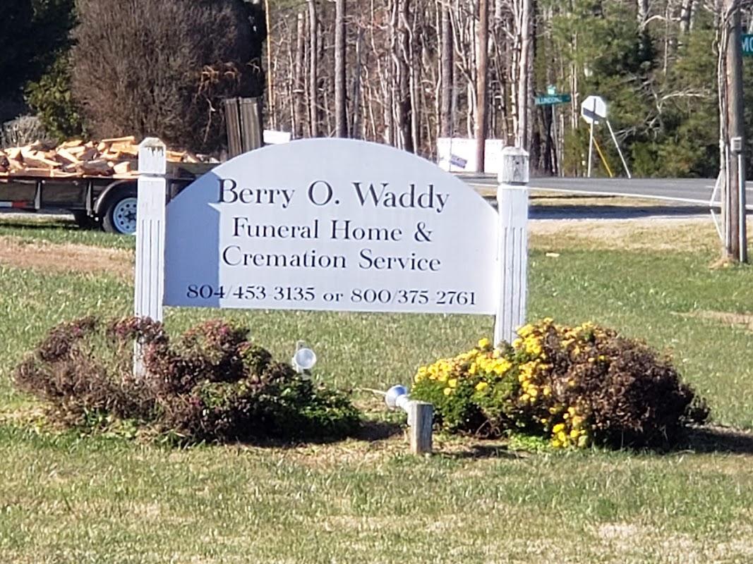 Berry O. Waddy Funeral Home in Lancaster Virginia