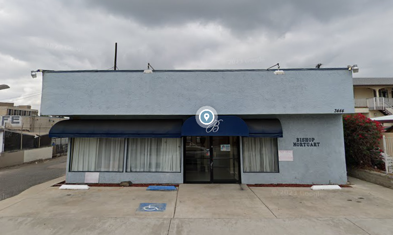 Bishop Mortuary building in Lemon Grove, California