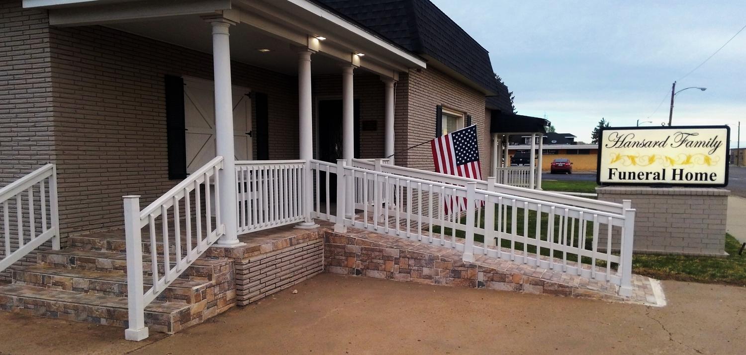 Blackwell-Mullins Funeral Home building in Friona, Texas