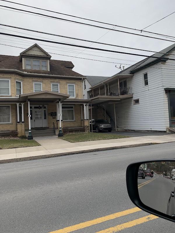 Bohn Funeral Home building in Reedsville, Pennsylvania