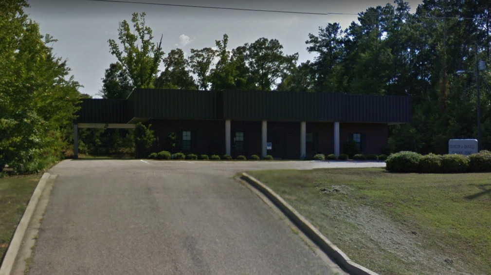 Dunklin & Daniels Funeral Home building in Camden, Alabama