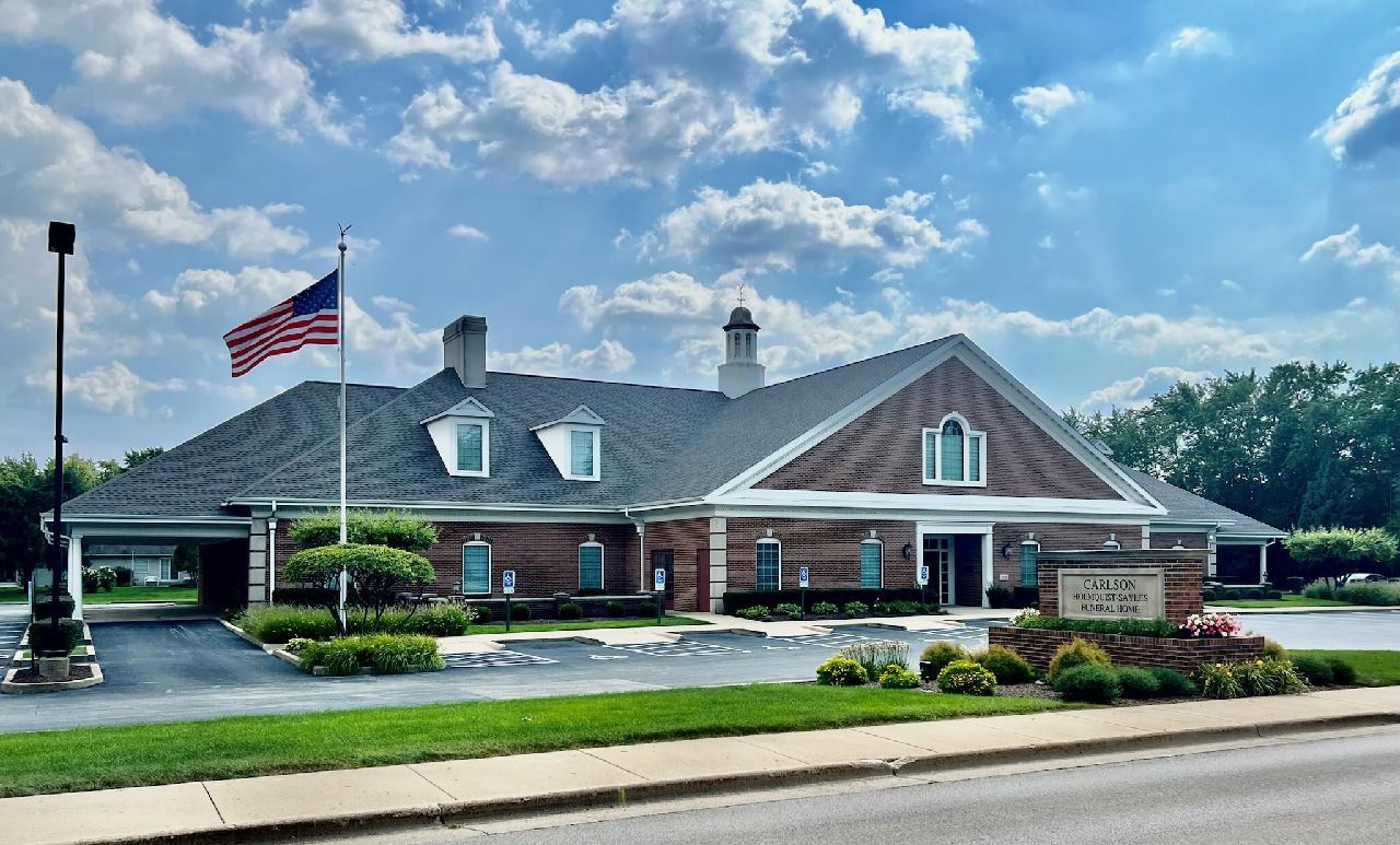 Carlson Holmquist Sayles Funeral Home building in Joliet, Illinois