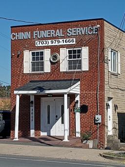 Chinn Funeral Service building in Arlington, Virginia