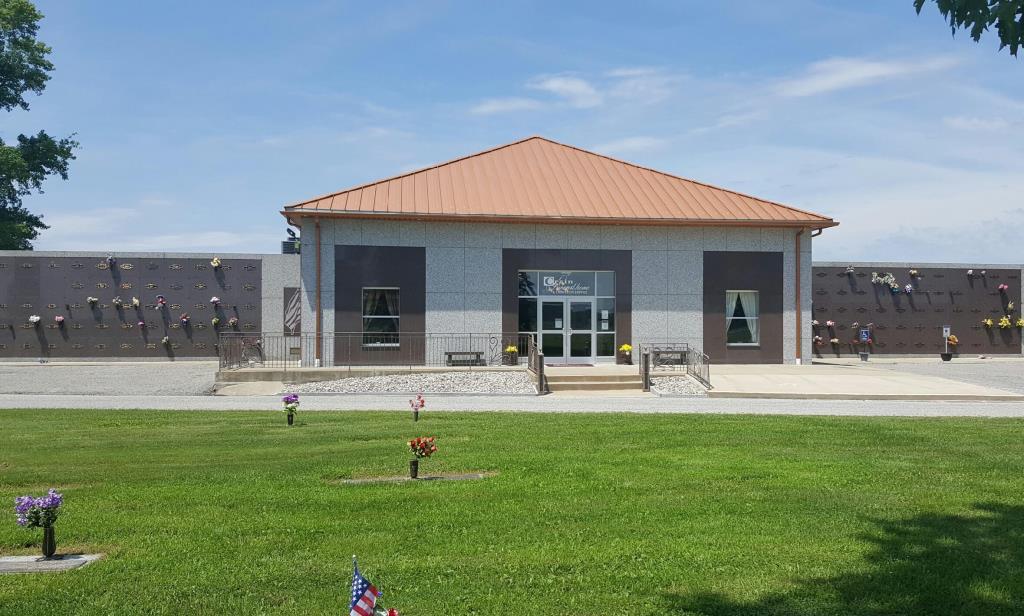 Crain Funeral Home Egyptian Chapel building in Energy, Illinois