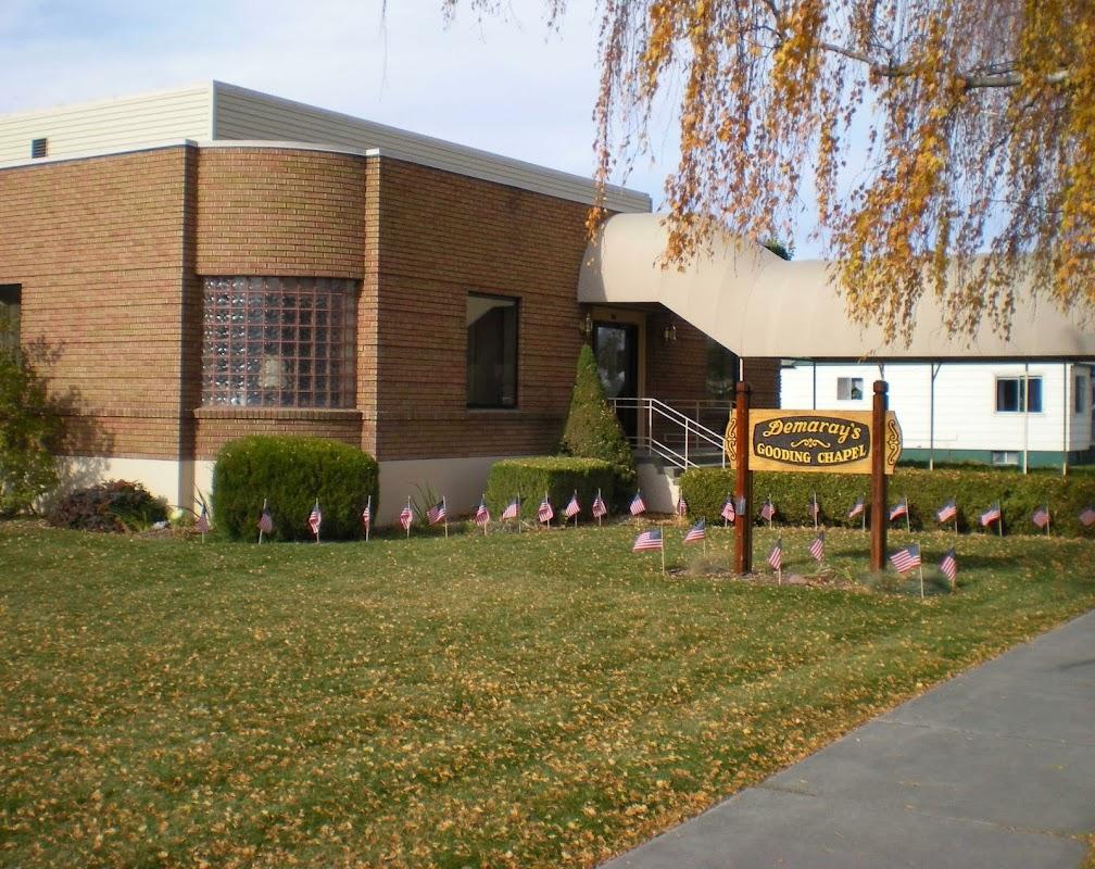 Demaray Funeral Service building in Gooding, Idaho