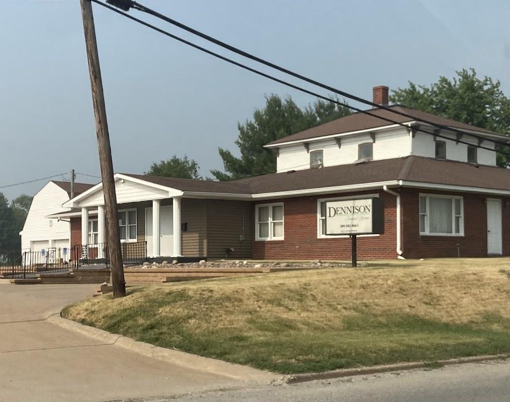 Dennison Funeral Home building in Aledo, Illinois