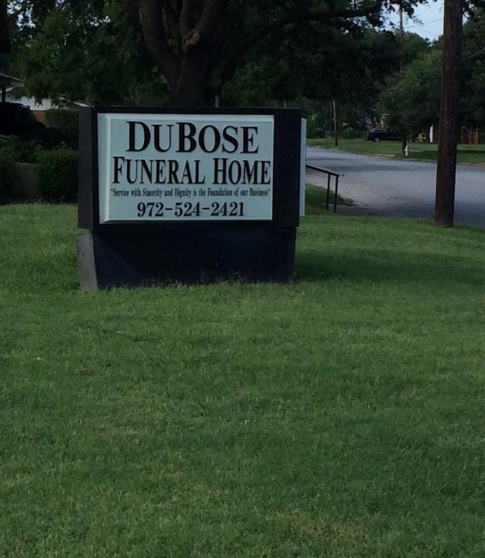DuBose Funeral Home building in Terrell, Texas