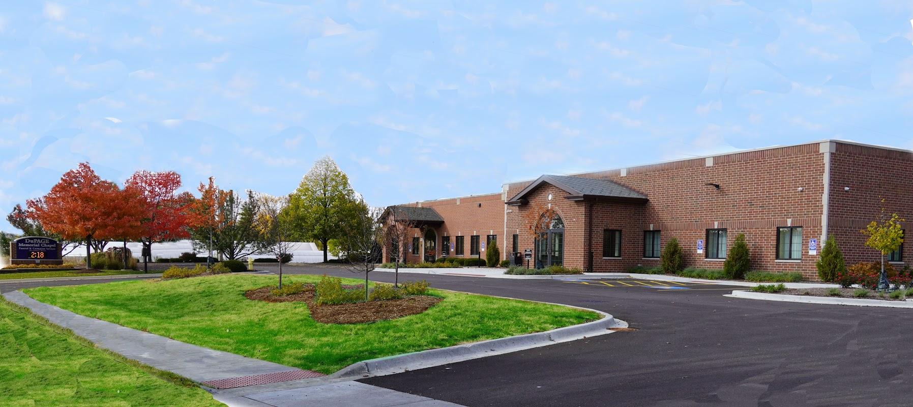 DuPage Cremations & Memorial Chapel building in West Chicago, Illinois
