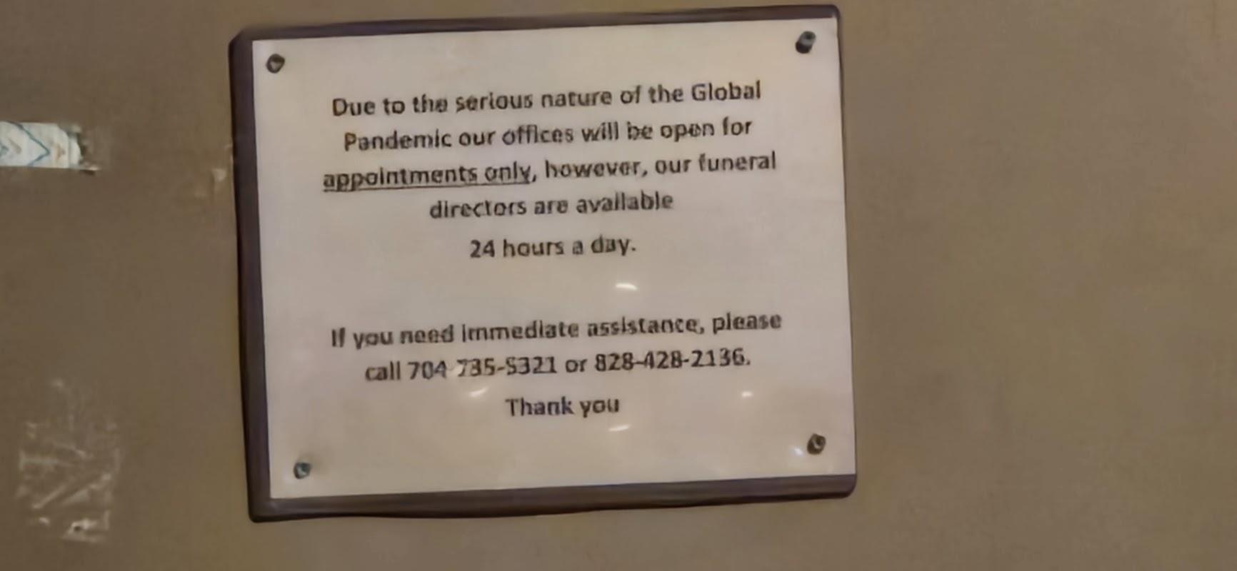 E.F. Drum's Funeral Home in Lincolnton North Carolina