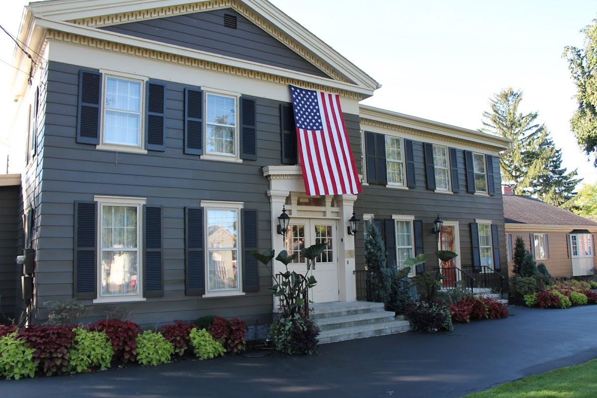 F E Brown Sons Funeral Home building in Orchard Park, New York