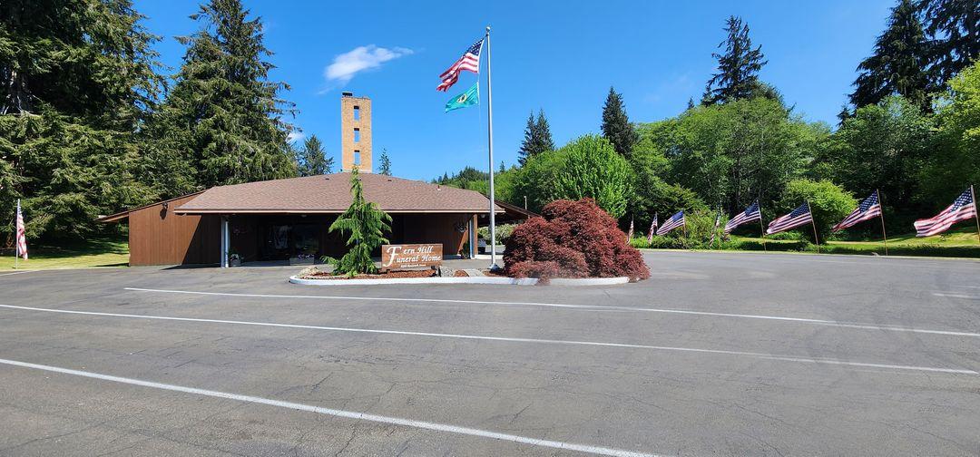 Fern Hill Funeral Home building in Aberdeen, Washington