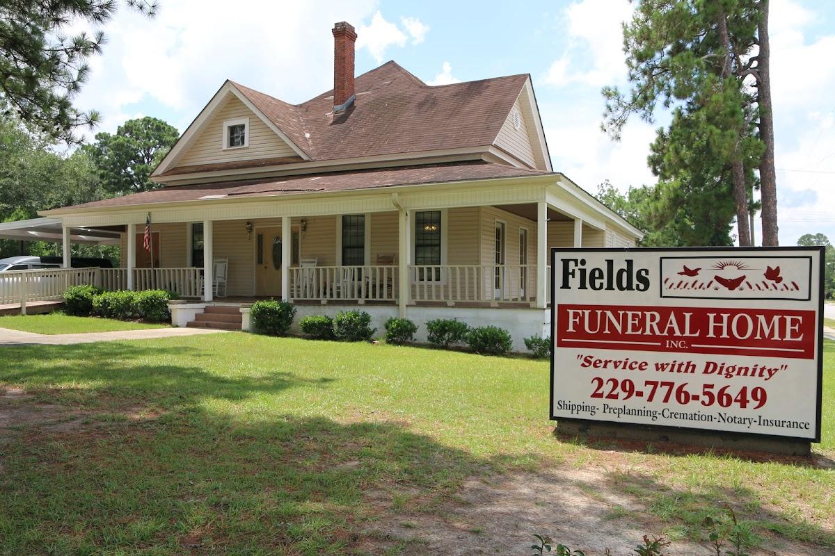 Fields & Terry's Funeral Home building in Sylvester, Georgia
