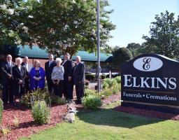 Elkins Funeral Home building in Florence, Alabama