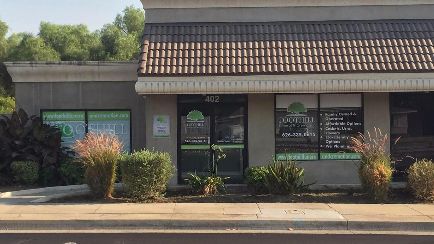 Foothill Funeral and Cremation building in Glendora, California