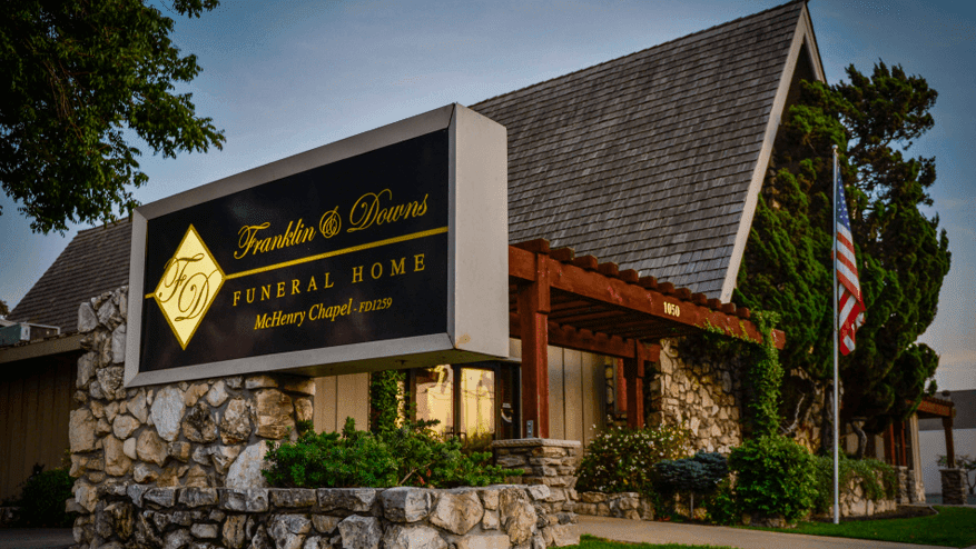 Franklin & Downs Funeral Homes building in Modesto, California