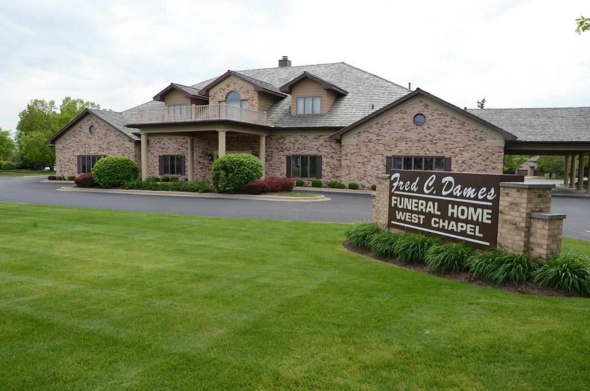 Fred C. Dames Funeral Home and Crematory building in Joliet, Illinois