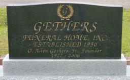 Gethers Funeral Home building in Moncks Corner, South Carolina