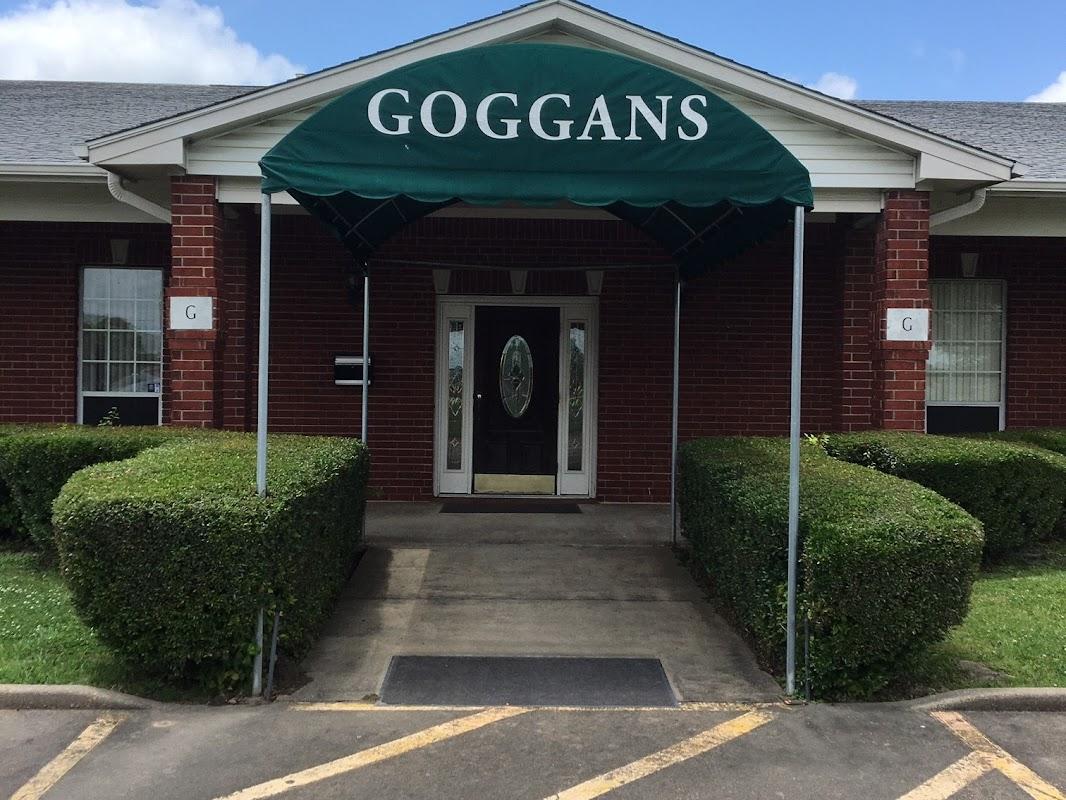 Goggans Funeral Home building in Terrell, Texas