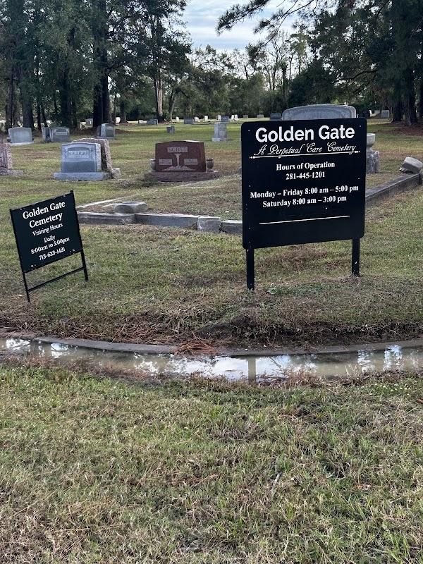 Golden Gate Cemetery in Houston Texas