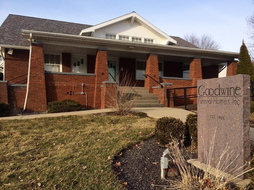 Goodwine Funeral Homes building in Flat Rock, Illinois