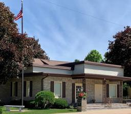 Gruetzmacher Funeral Home building in Suring, Wisconsin