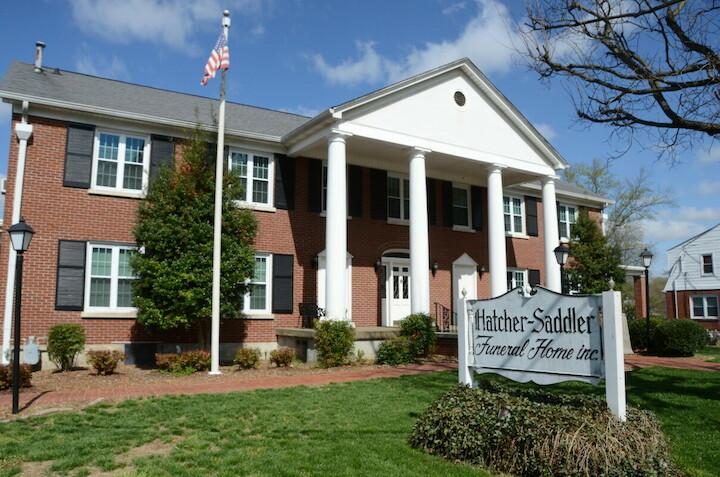 Hatcher & Saddler Funeral Home building in Glasgow, Kentucky