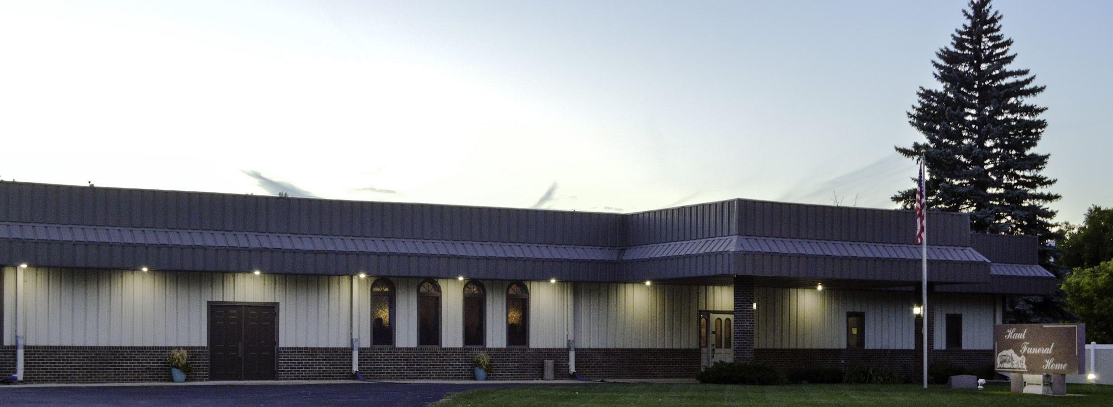 Haut Funeral Home building in Wishek, North Dakota