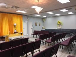 Heaven's Gate Funeral Home building in Stanton, California