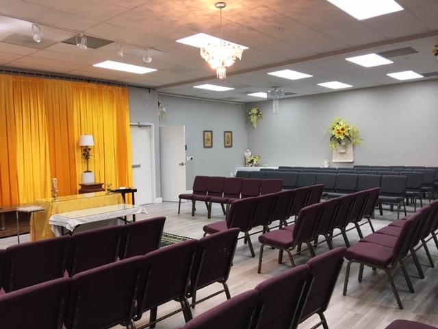 Heaven's Gate Funeral Home building in Stanton, California