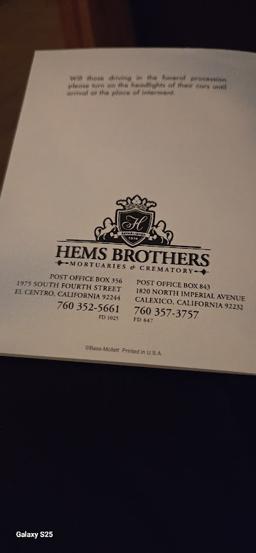 Hems Brothers Mortuary & Crematory in El Centro California