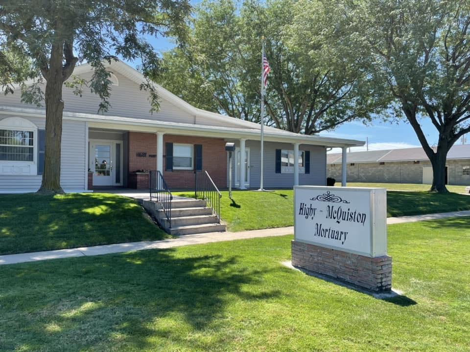 Higby-McQuiston Mortuary building in Aurora, Nebraska