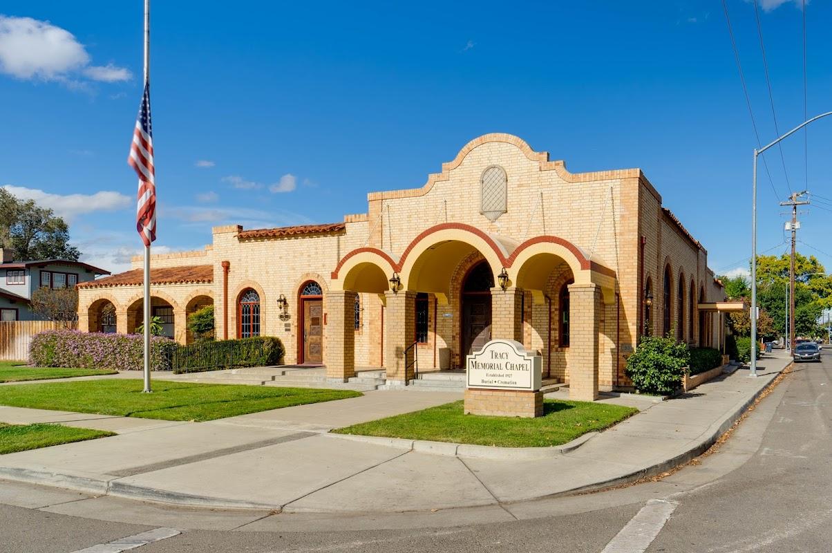 Hotchkiss Mortuary building in Tracy, California