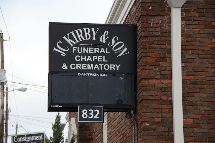 J.C. Kirby & Son Funeral Chapels & Crematory building in Bowling Green, Kentucky