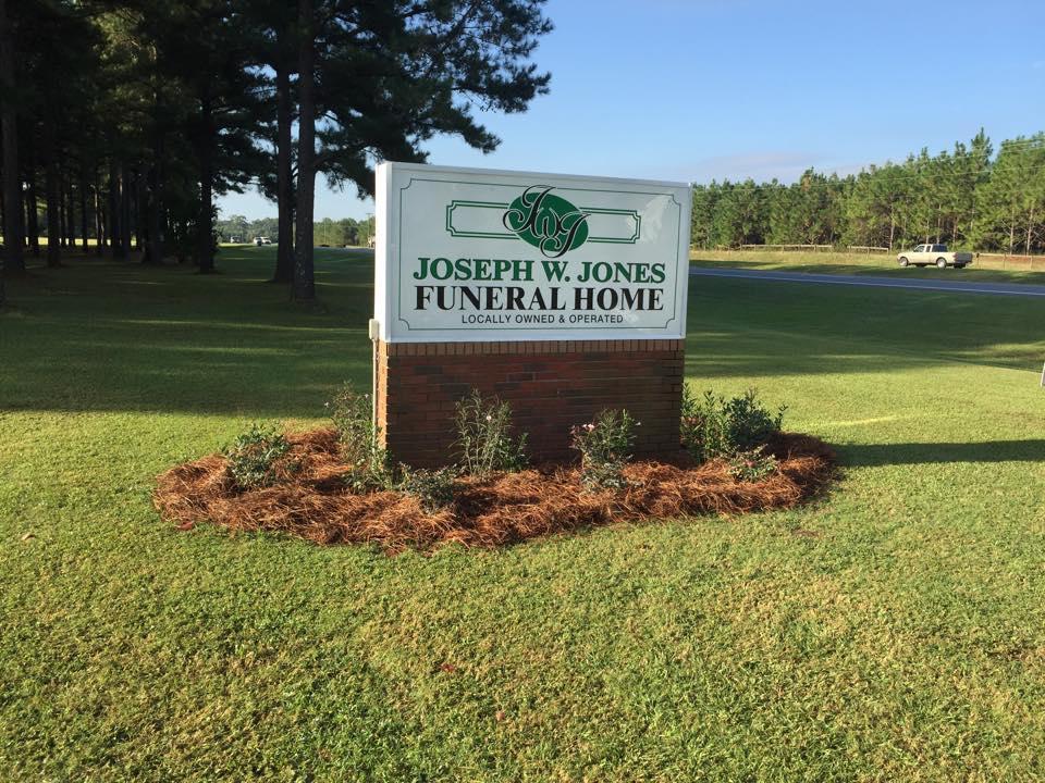 Joseph W. Jones Funeral Home building in Leesburg, Georgia