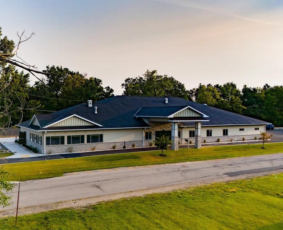 Justen's Round Lake Funeral Home building in Round Lake, Illinois