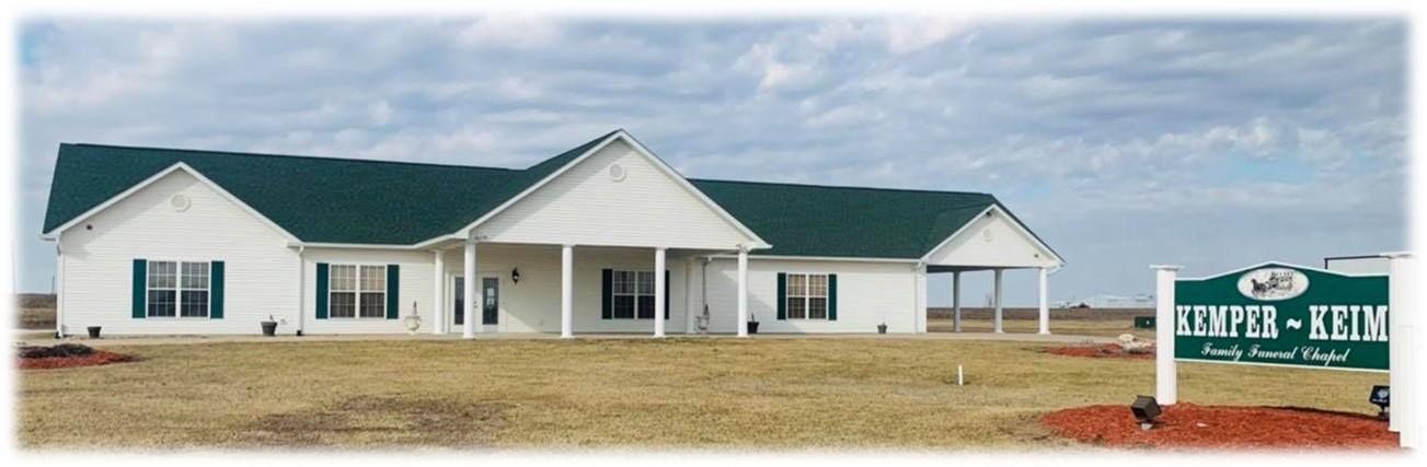 Kemper-Millard-Keim Family Funeral Chapel building in Hawk Point, Missouri